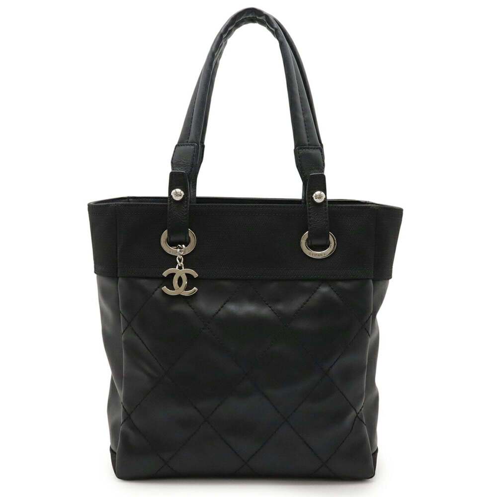 CHANEL Black Leather Shoulder Bag - Picture 2 of 10